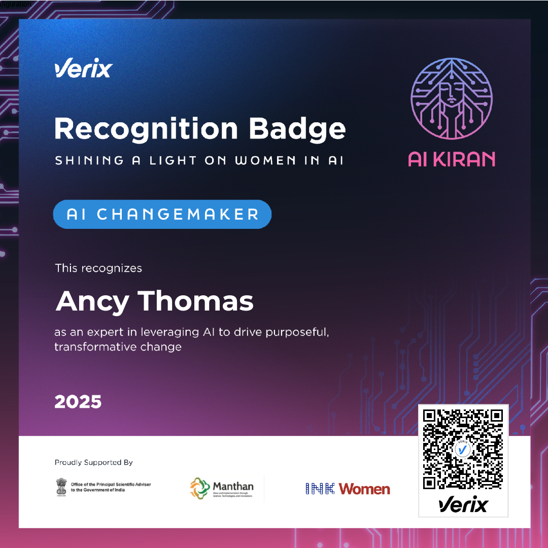 AI Changemaker: Ancy Thomas