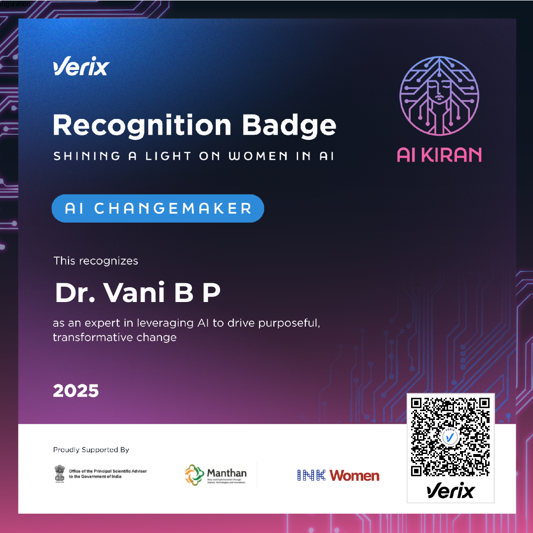 AI Changemaker: Dr. Vani B P