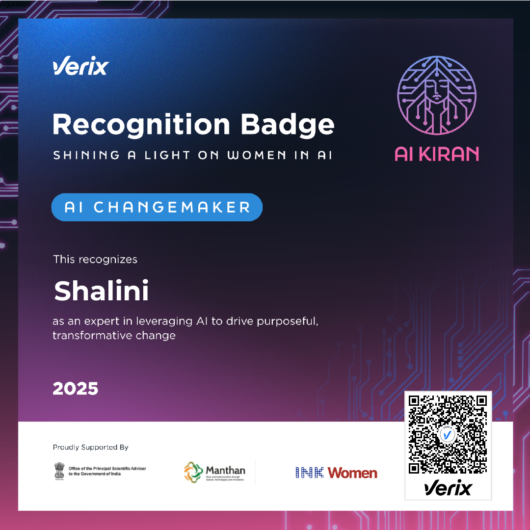AI Changemaker: Shalini Gopalkrishnan