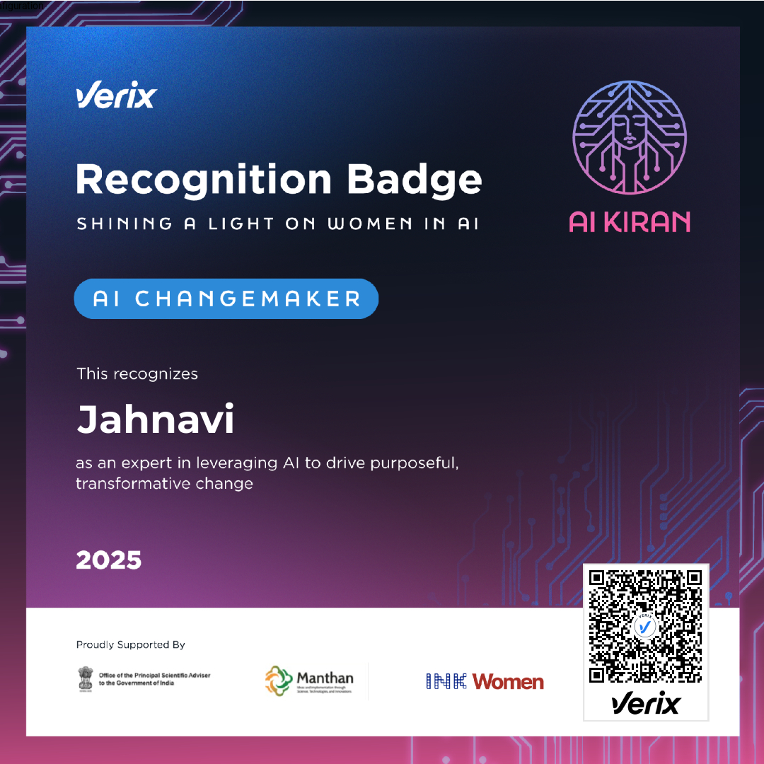AI Changemaker: Jahnavi Darbhamulla