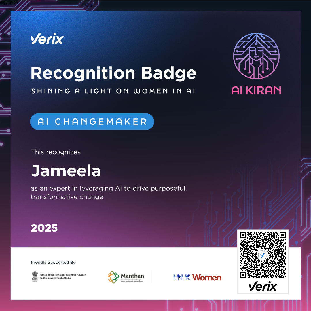 AI Changemaker: Jameela Sahiba