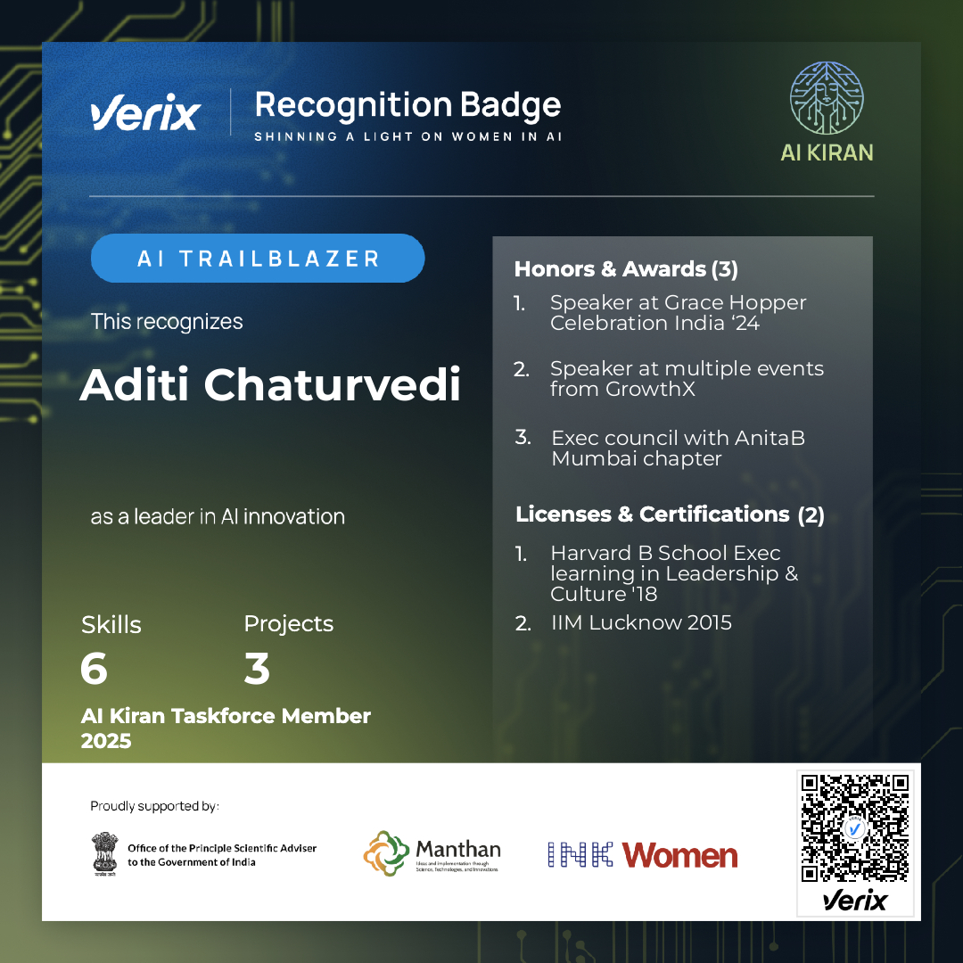 AI Trailblazer: Aditi Chaturvedi