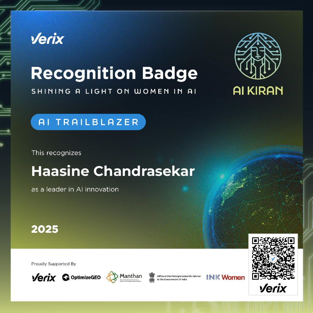 AI Trailblazers: Haasine Chandrasekar