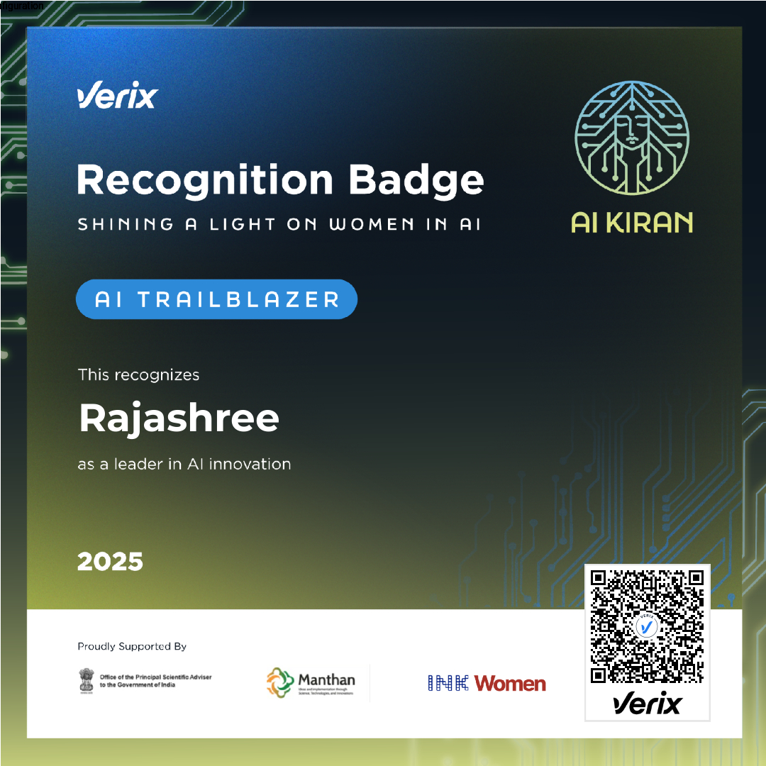 AI Trailblazer: Rajashree Rajadhyax