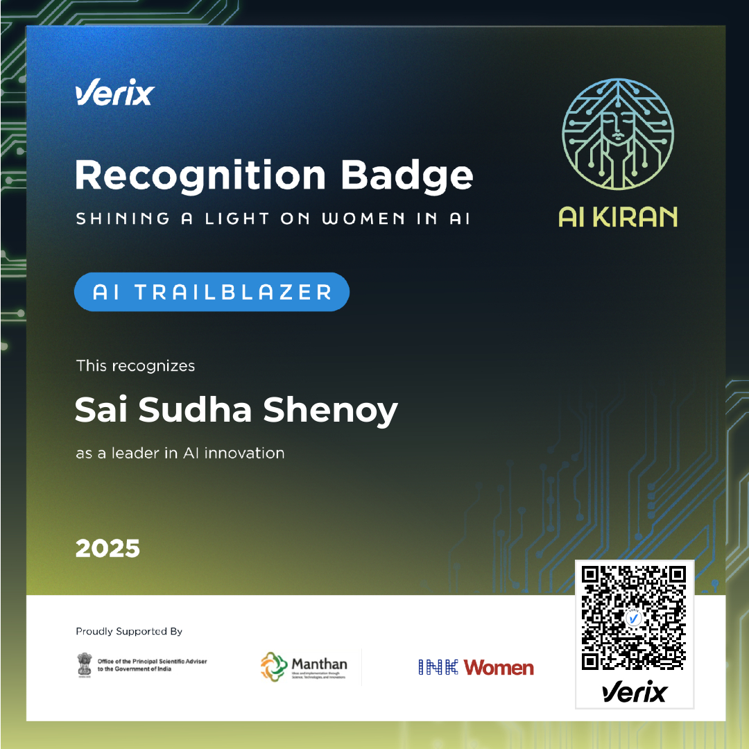 AI Trailblazers: Sai Sudha Shenoy