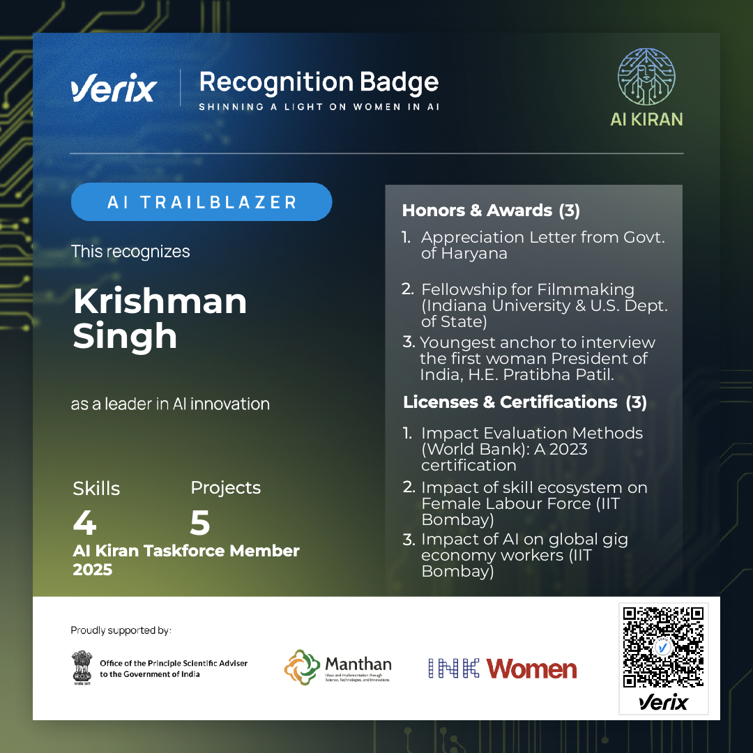 AI Trailblazer: Krishman Singh