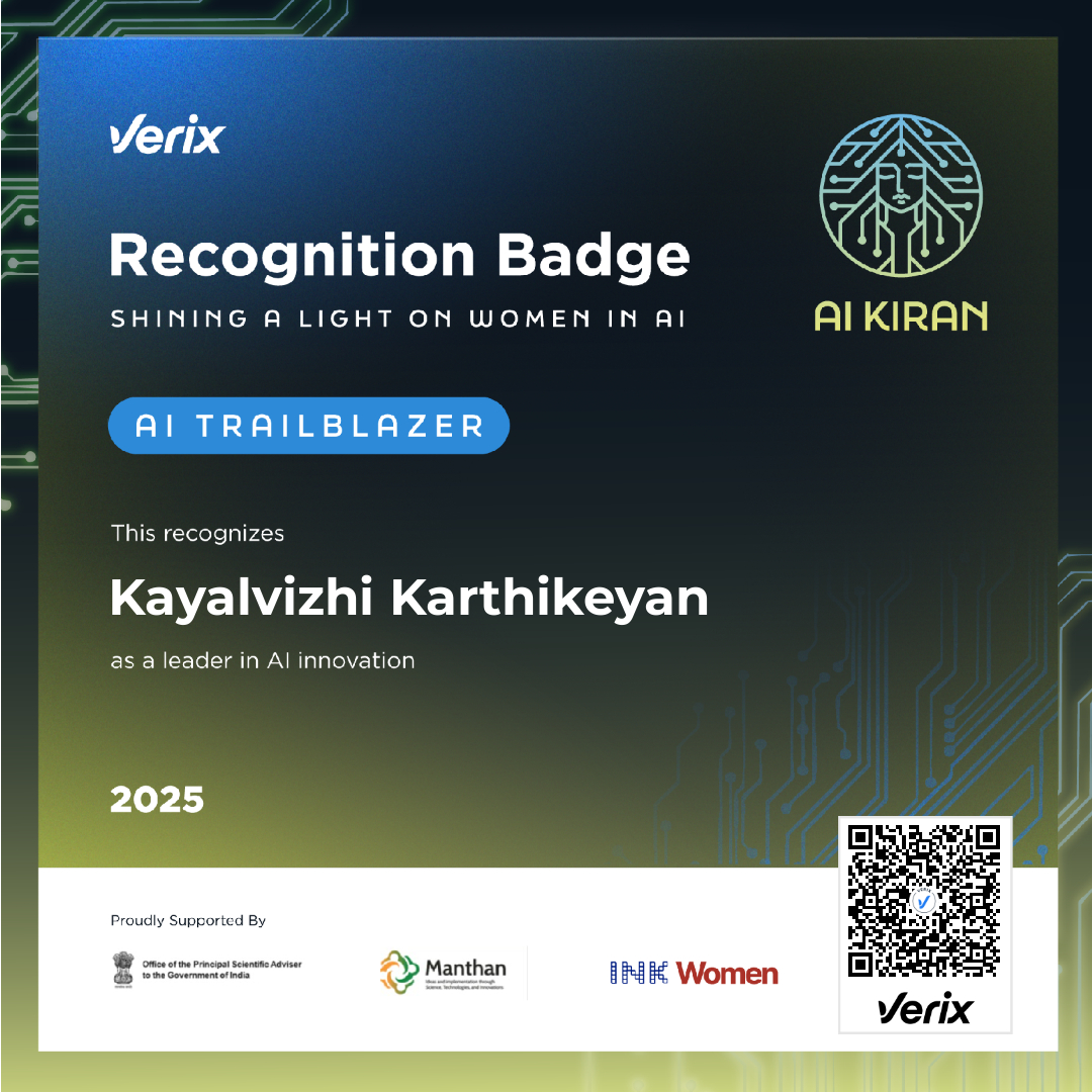 AI Trailblazers: Kayalvizhi Karthikeyan