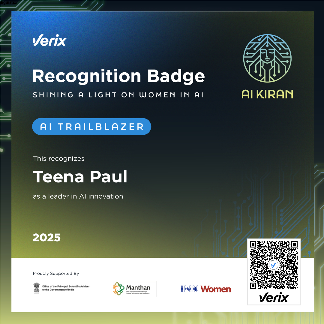 AI Trailblazer: Teena Paul