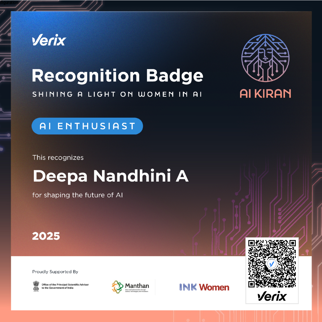 AI Enthusiast: Deepa Nandhini A