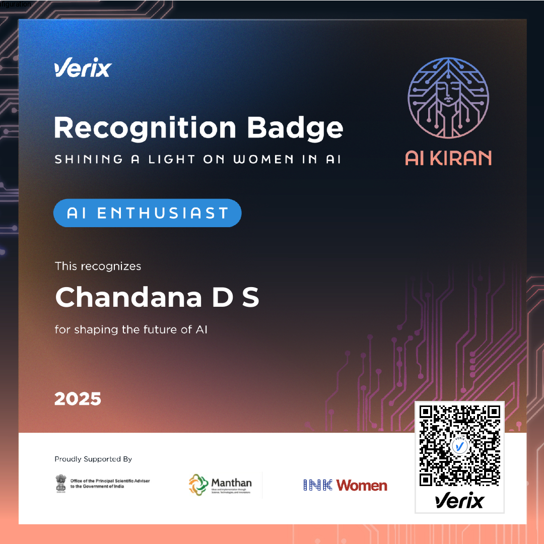 AI Enthusiast: Chandana D S