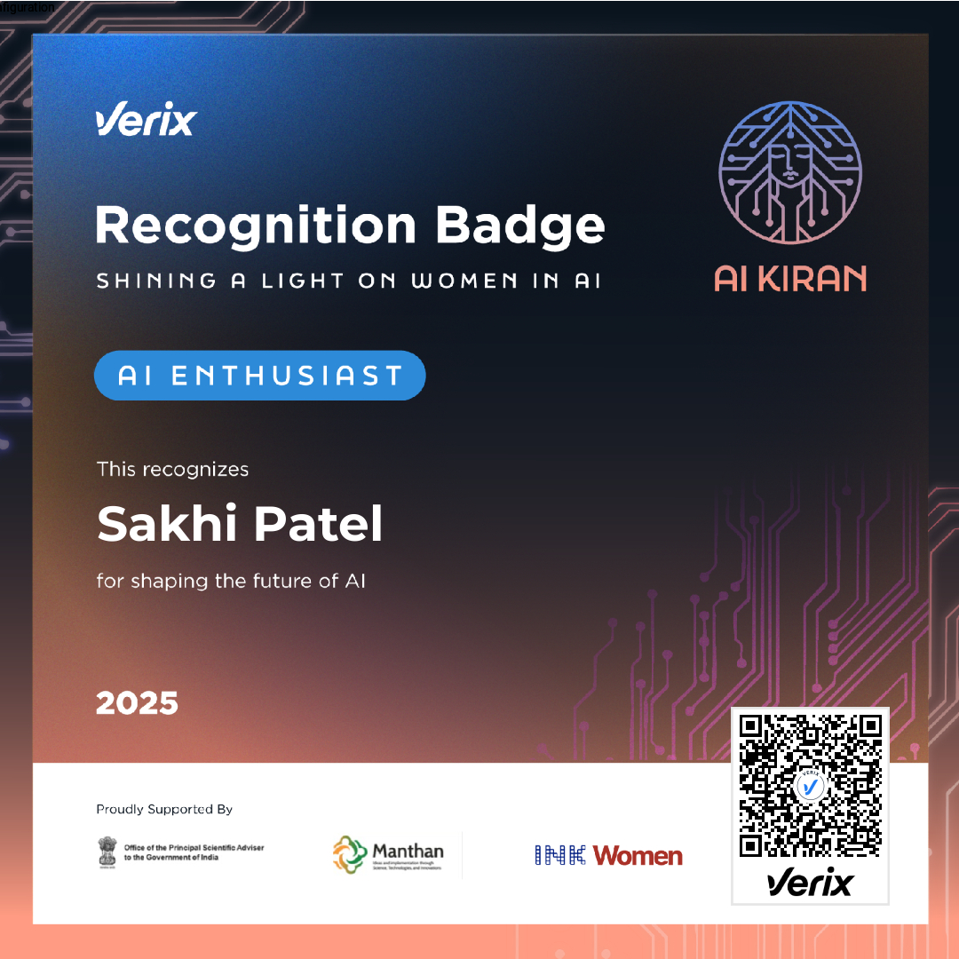AI Enthusiast: Sakhi Patel