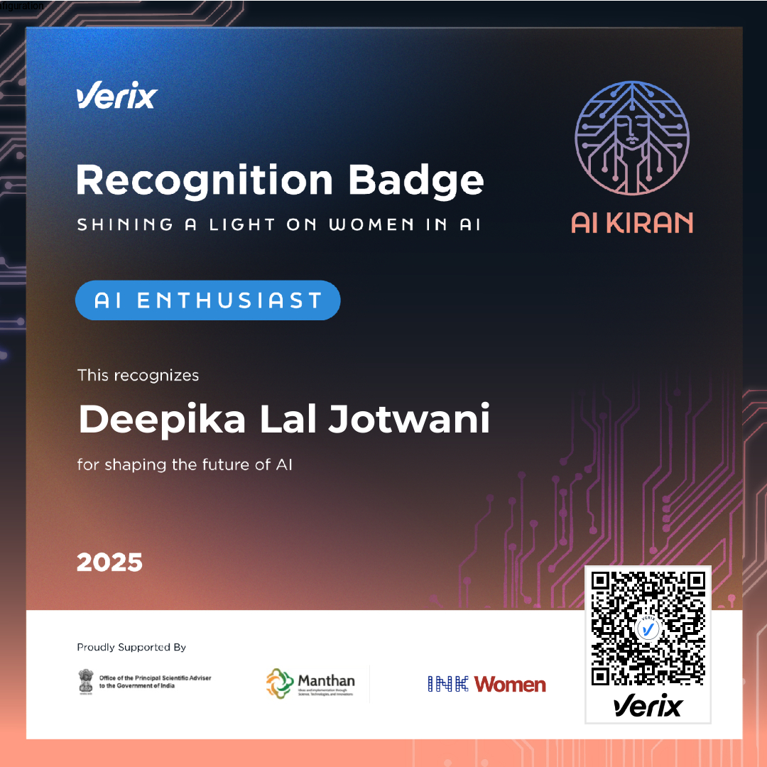 AI Enthusiast: Deepika Lal Jotwani