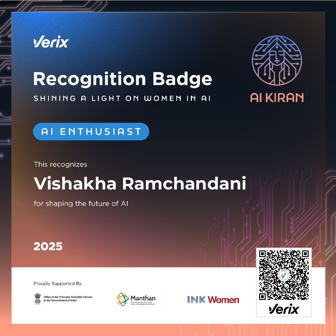 AI Enthusiast: Vishakha Ramchandani
