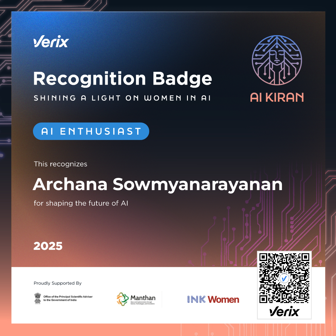 AI Enthusiasts: Archana Sowmyanarayanan