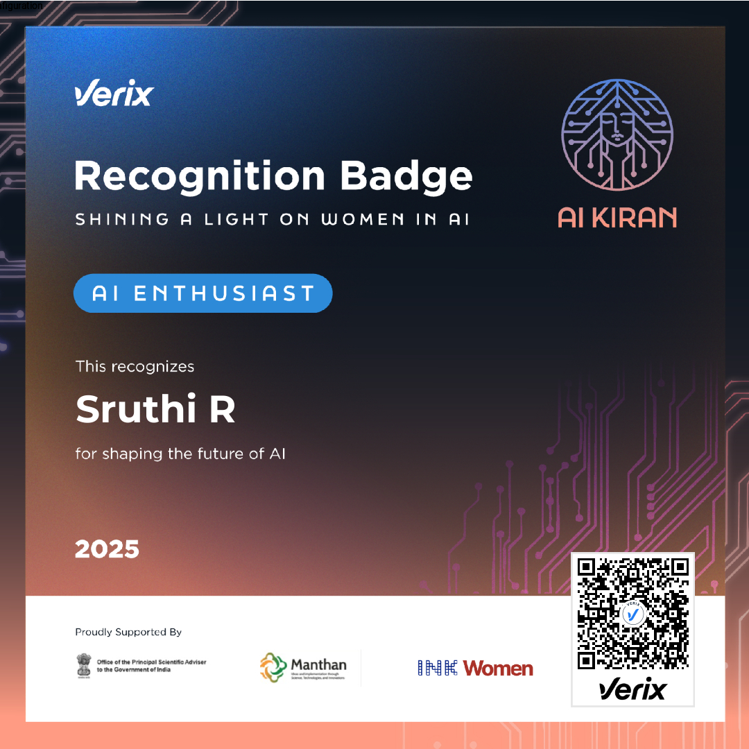 AI Enthusiast: Sruthi R