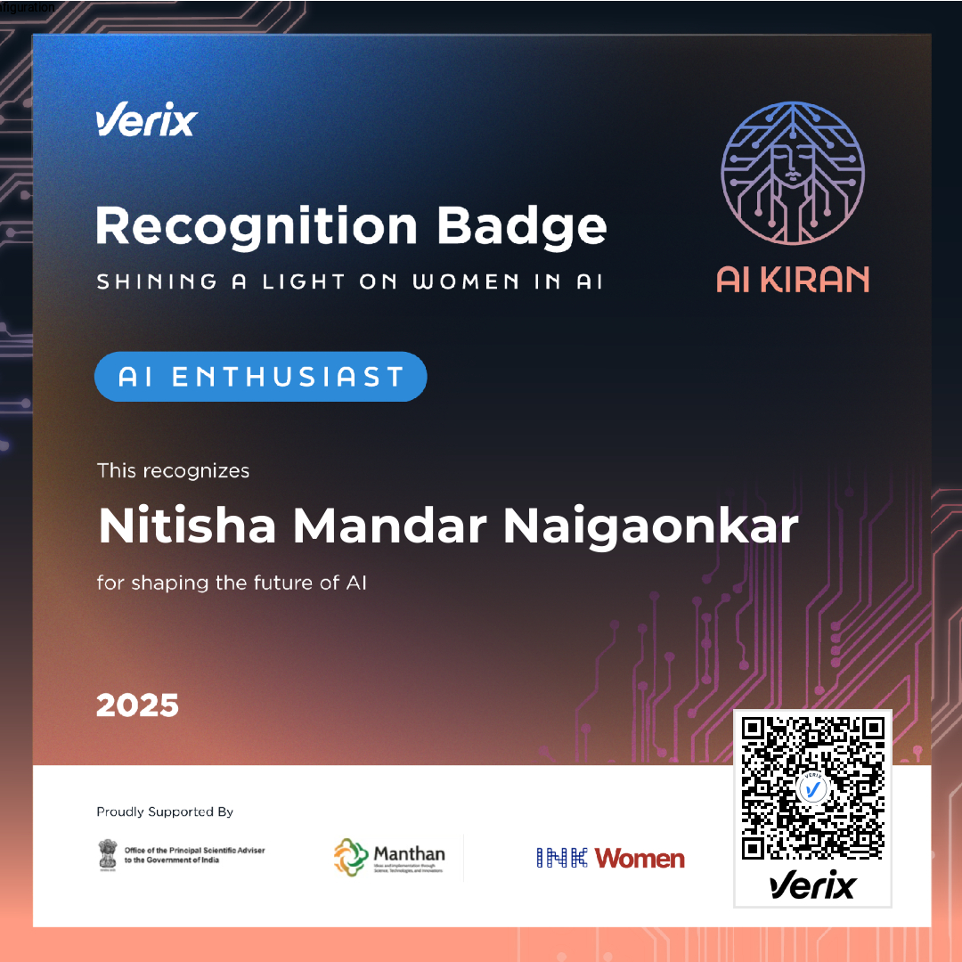 AI Enthusiast: Nitisha Mandar Naigaonkar