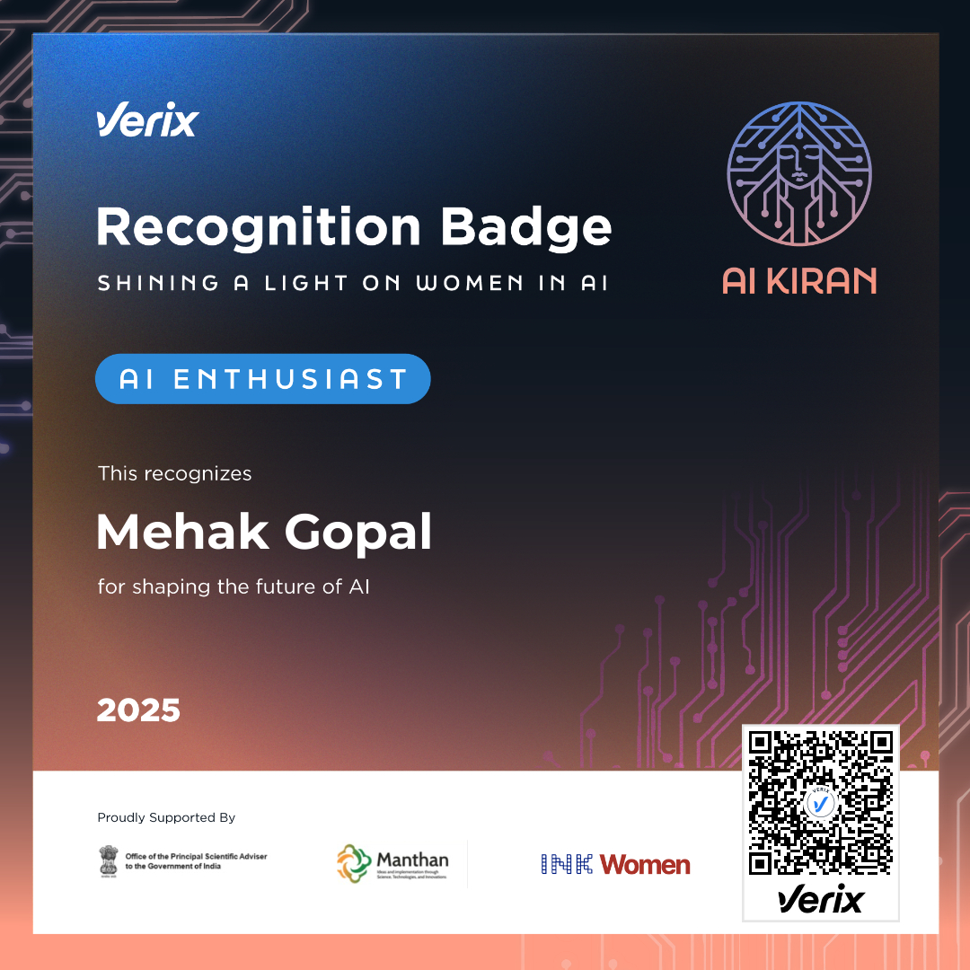 AI Enthusiasts: Mehak Gopal