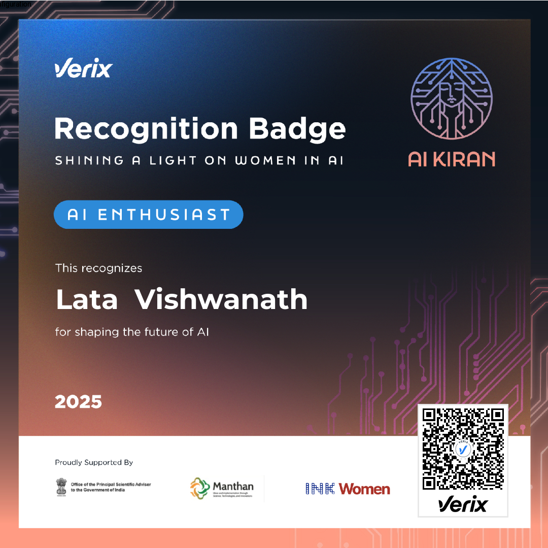 AI Enthusiast: Lata Vishwanath