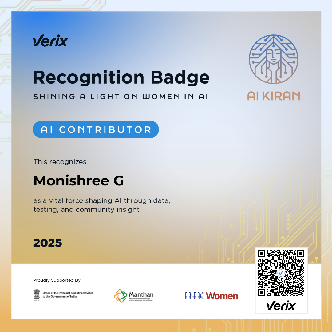 AI Contributors: Monishree G