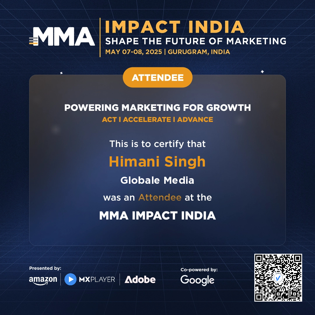 MMA IMPACT India 2025 Attendee Certificate
