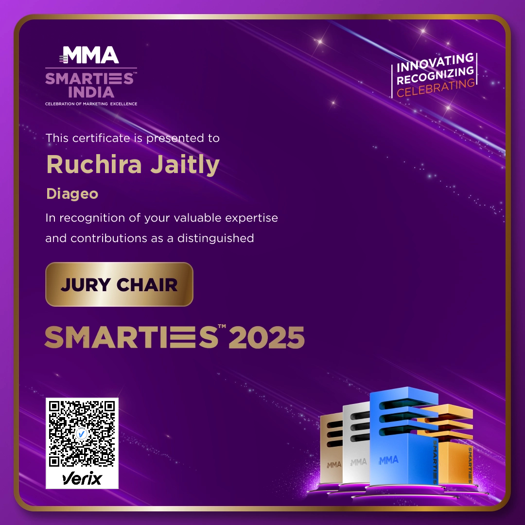 MMA Smarties India 2025: Jury Chair Certificate