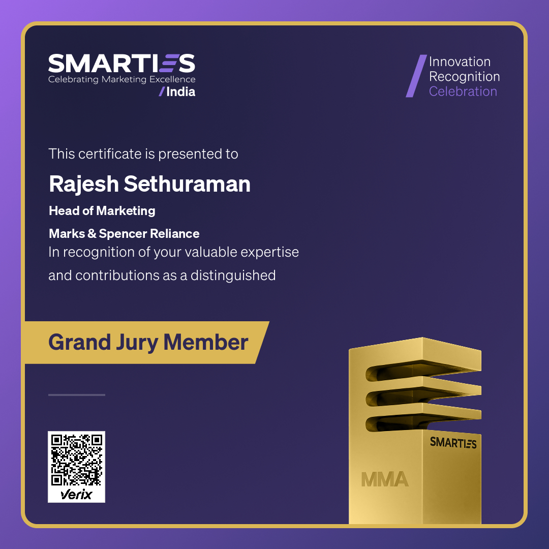 2026 SMARTIES India - Grand Jury Member