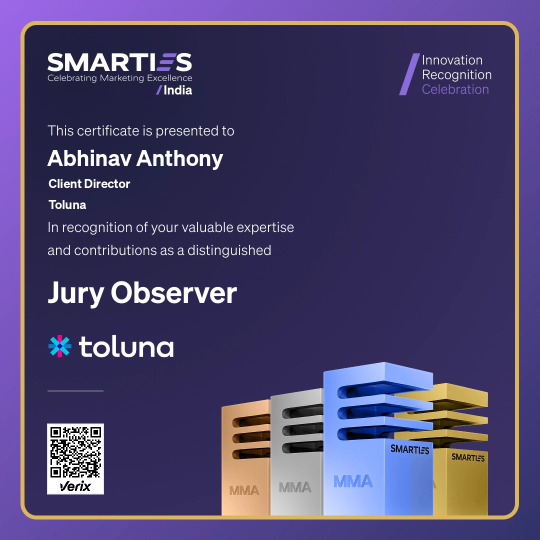 2026 SMARTIES India - Jury Observer