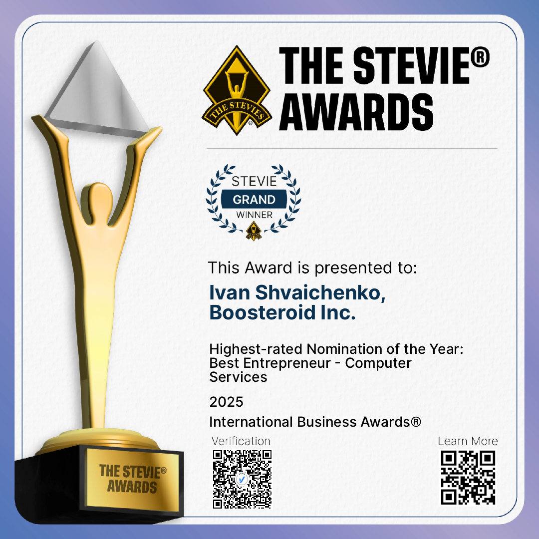 Ivan Shvaichenko, Boosteroid Inc.: Grand Winner