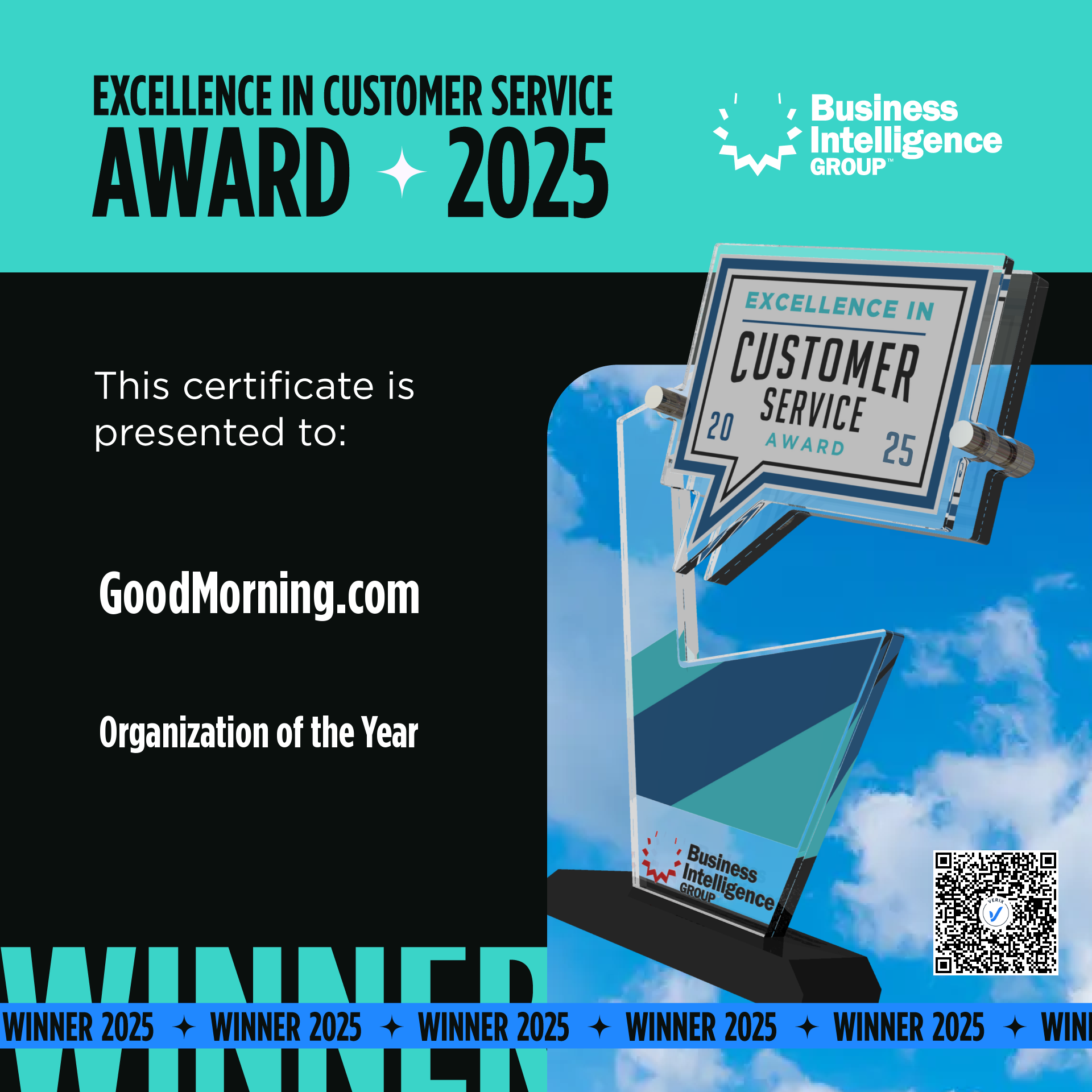 Excellence in Customer Service Award 2025
