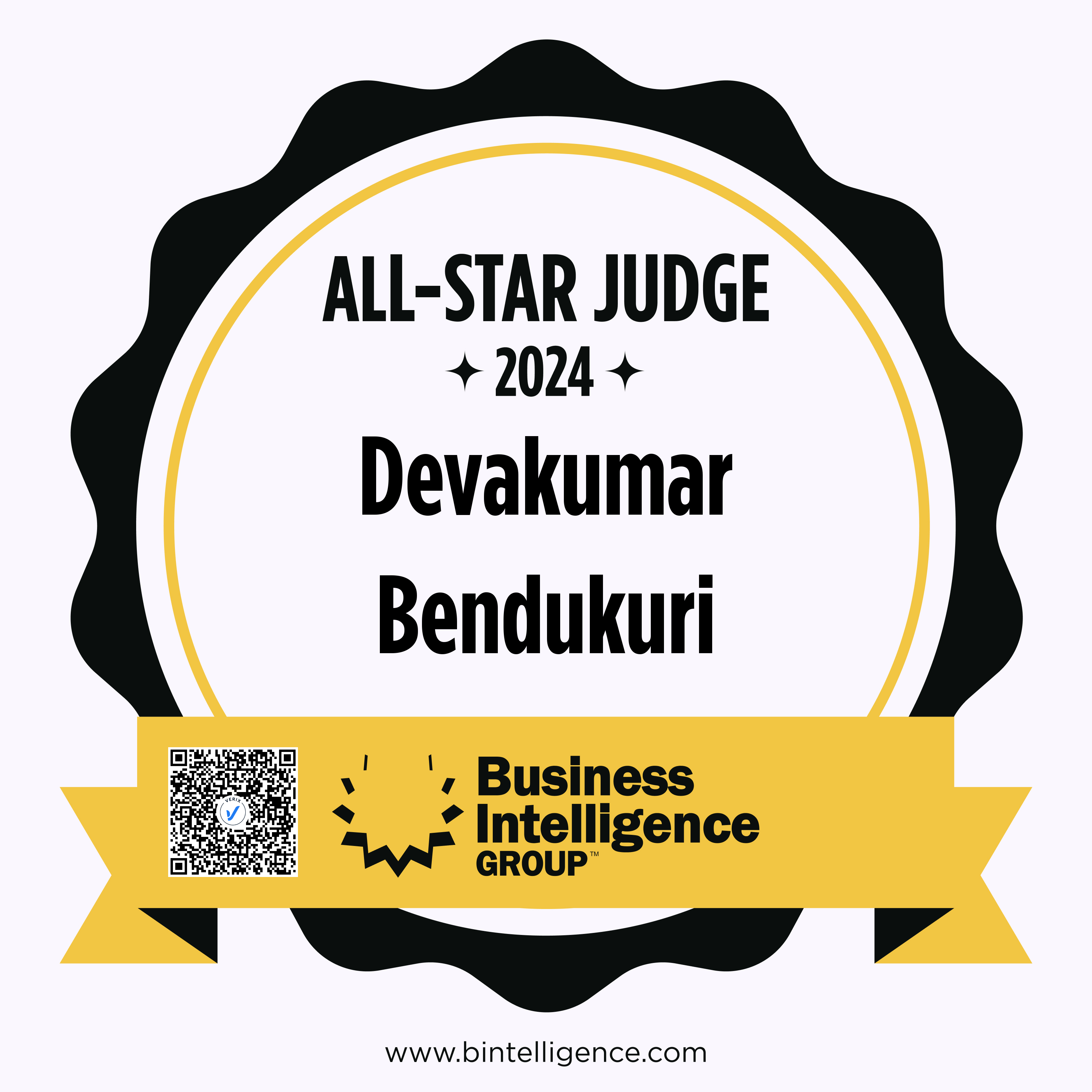 All-Star Judge: Devakumar Bendukuri