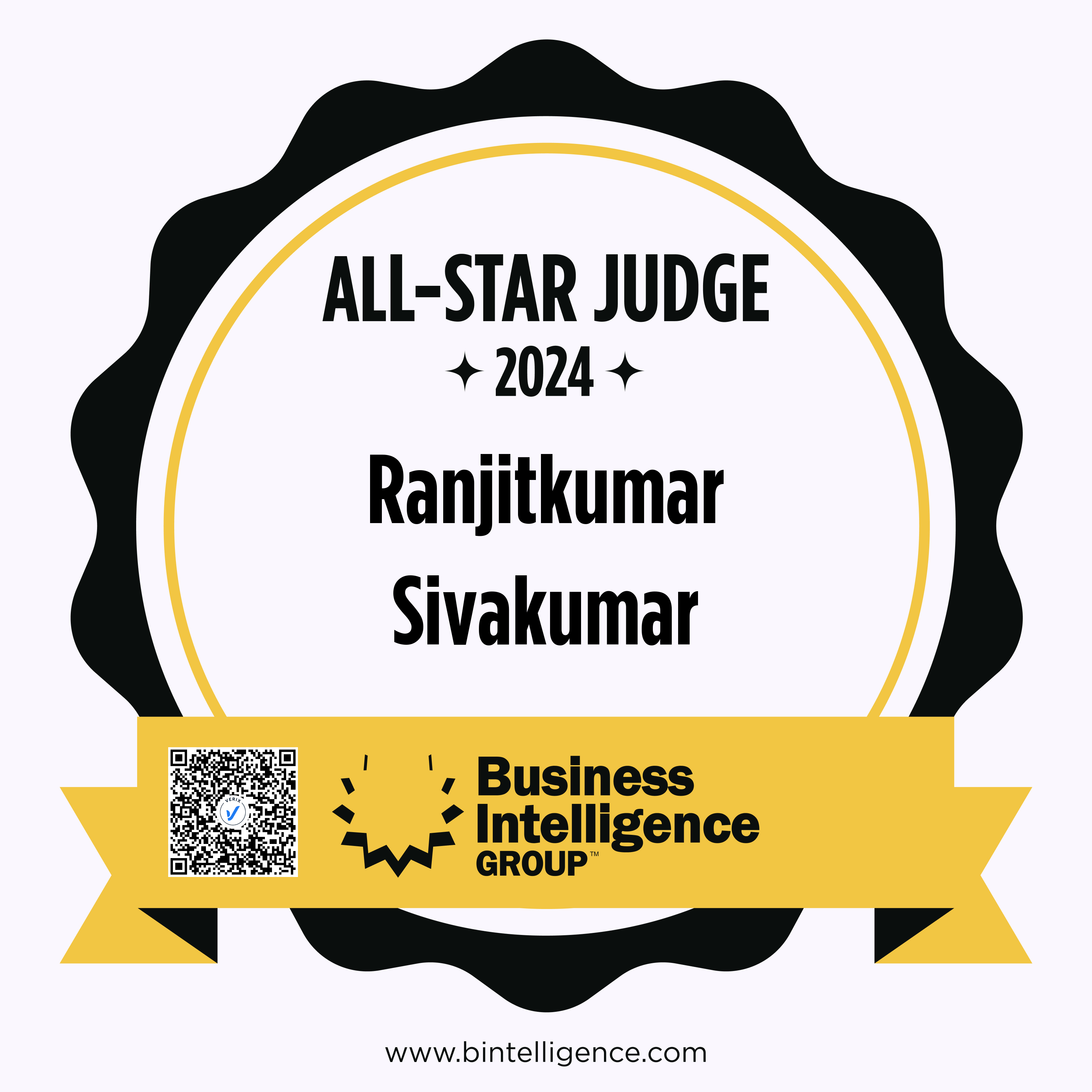 All-Star Judge: Ranjitkumar Sivakumar