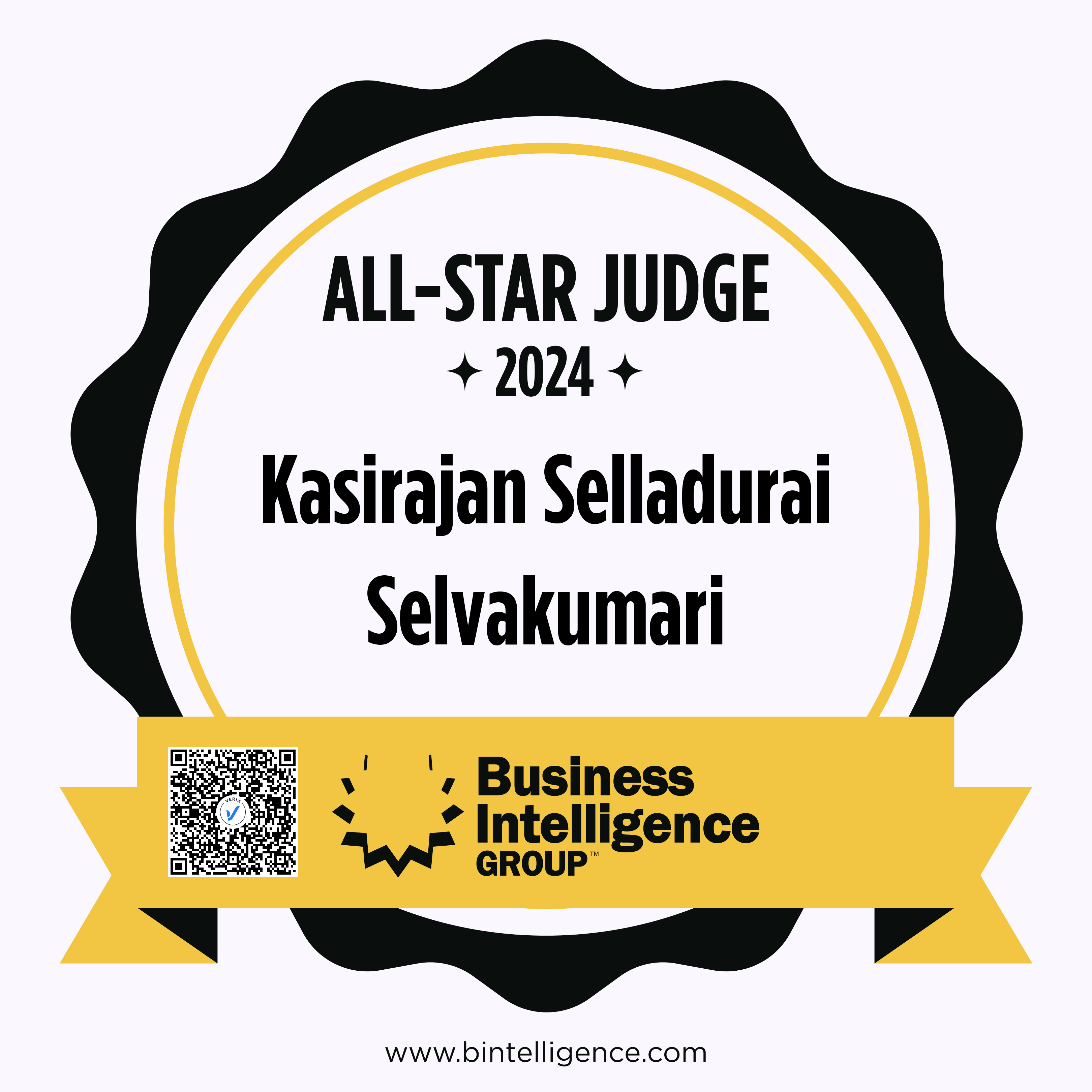 All-Star Judge: Kasirajan Selladurai Selvakumari