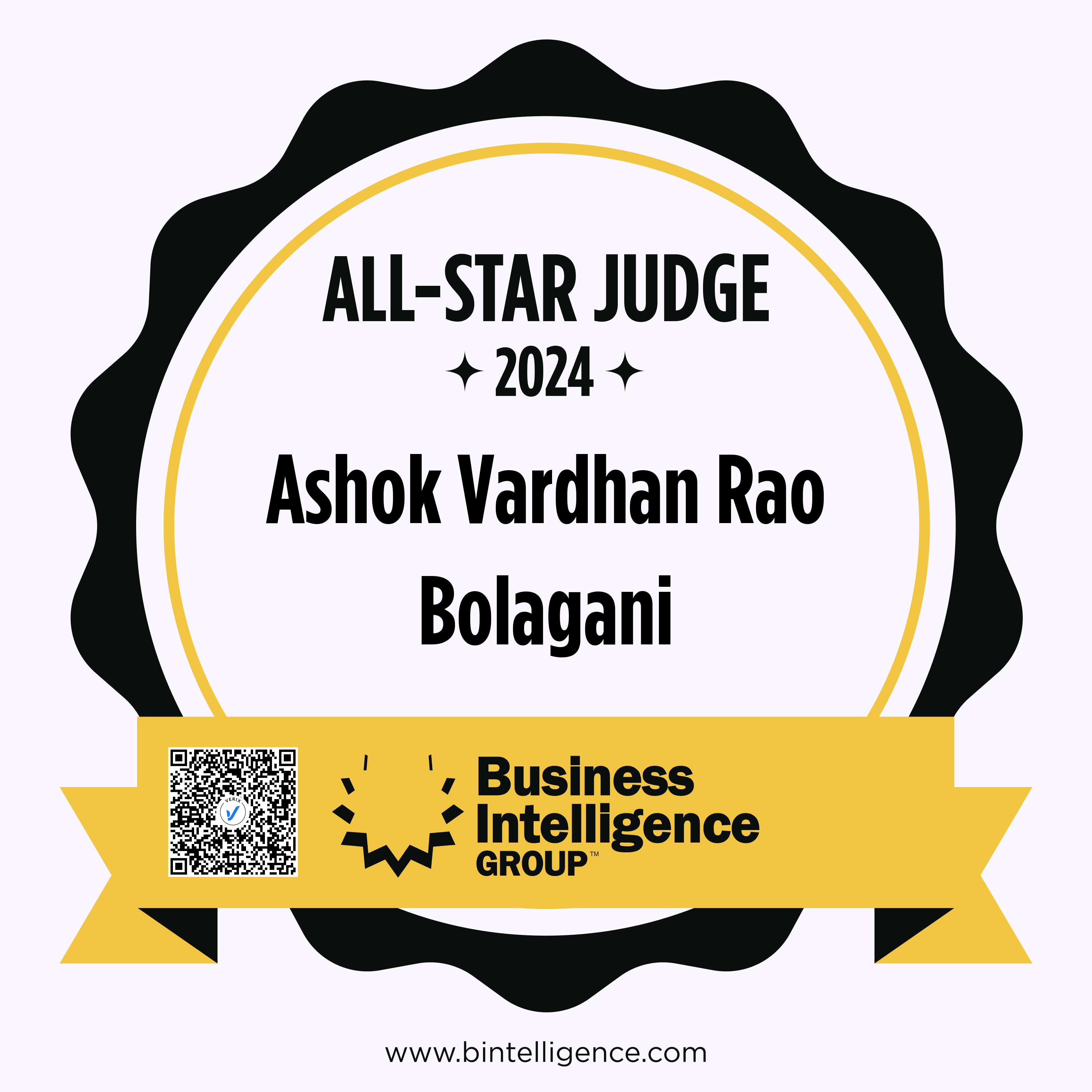 All-Star Judge: Ashok Vardhan Rao Bolagani