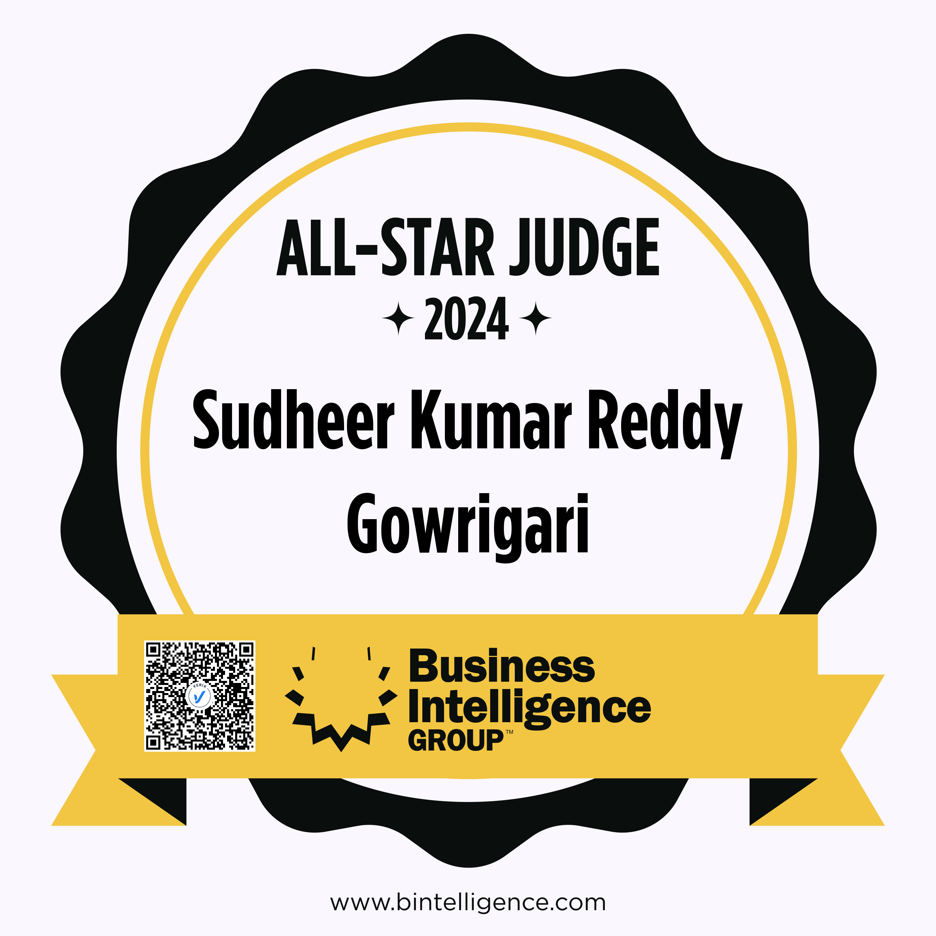 All-Star Judge: Sudheer Kumar Reddy Gowrigari