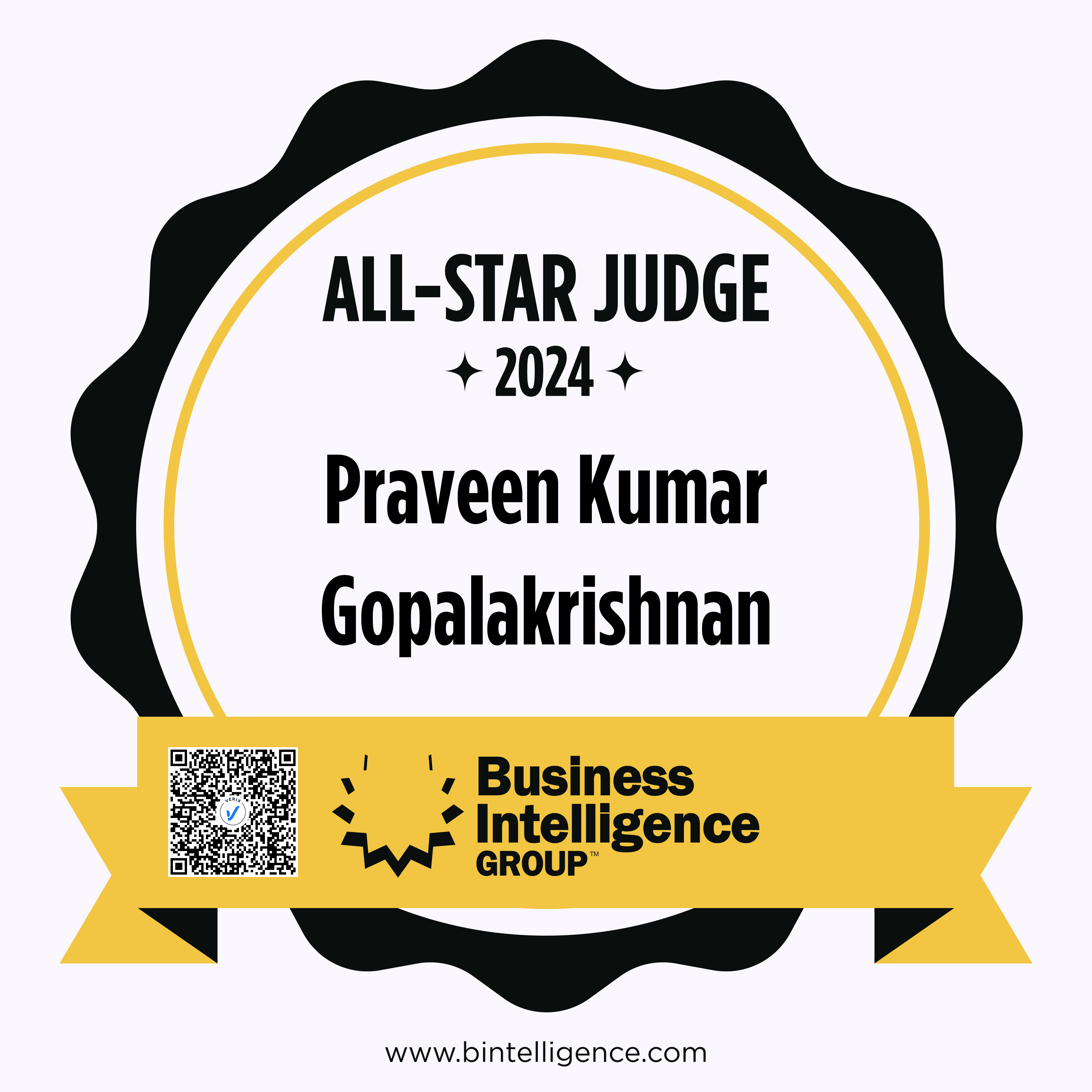 All-Star Judge: Praveen Kumar Gopalakrishnan