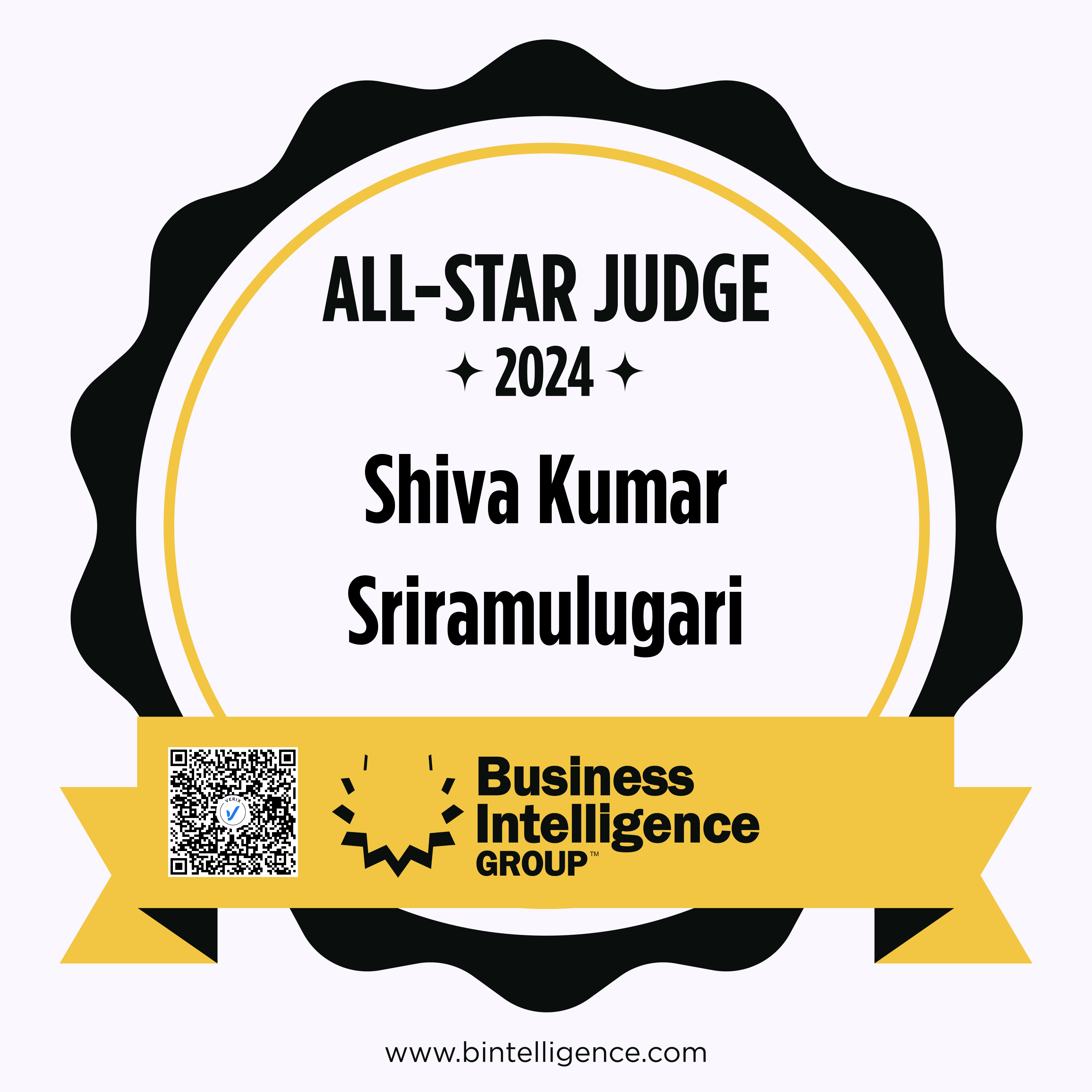 All-Star Judge: Shiva Kumar Sriramulugari