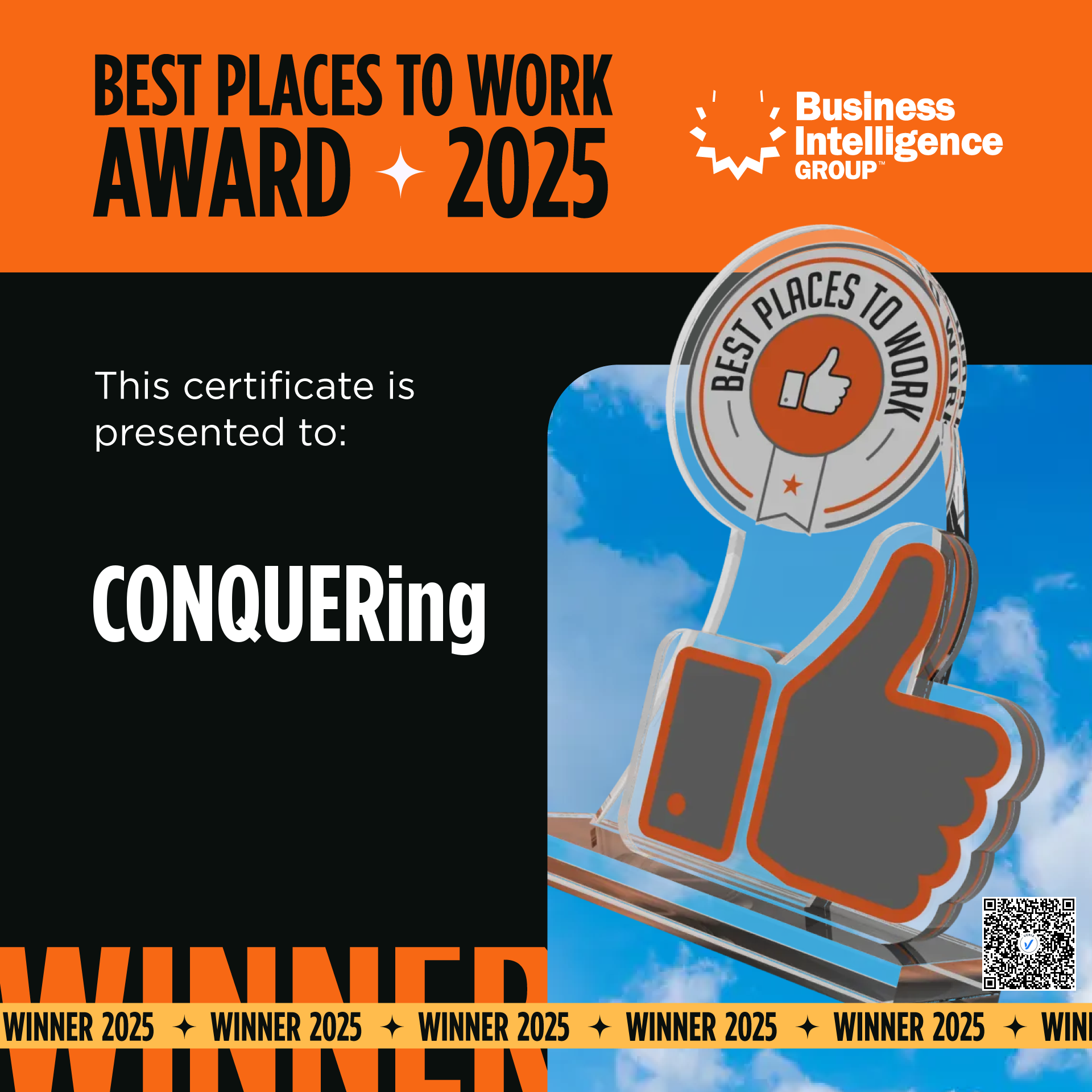 Best Places to Work 2025 Recognition