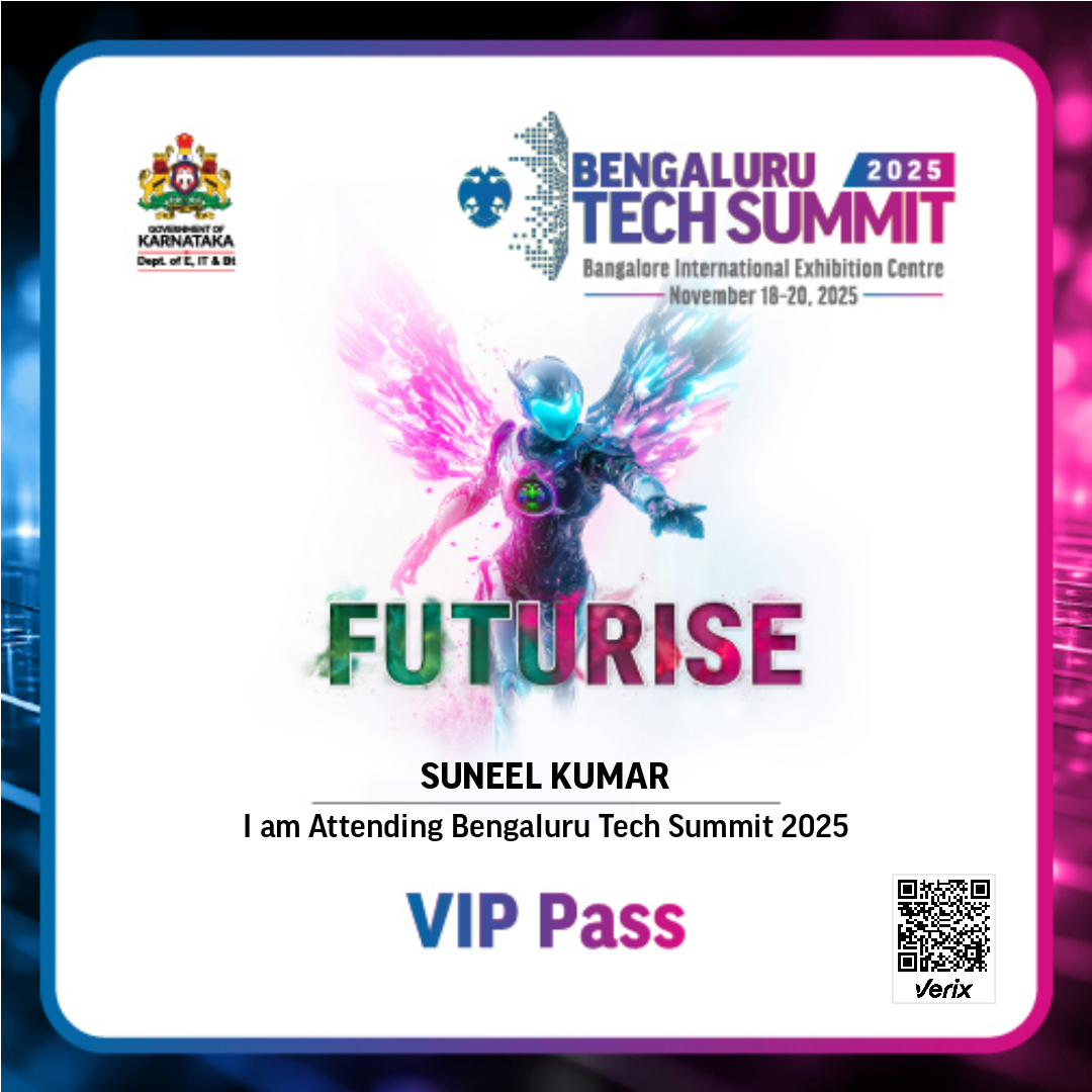 Bengaluru Tech Summit 2025: VIP PASS Certificate
