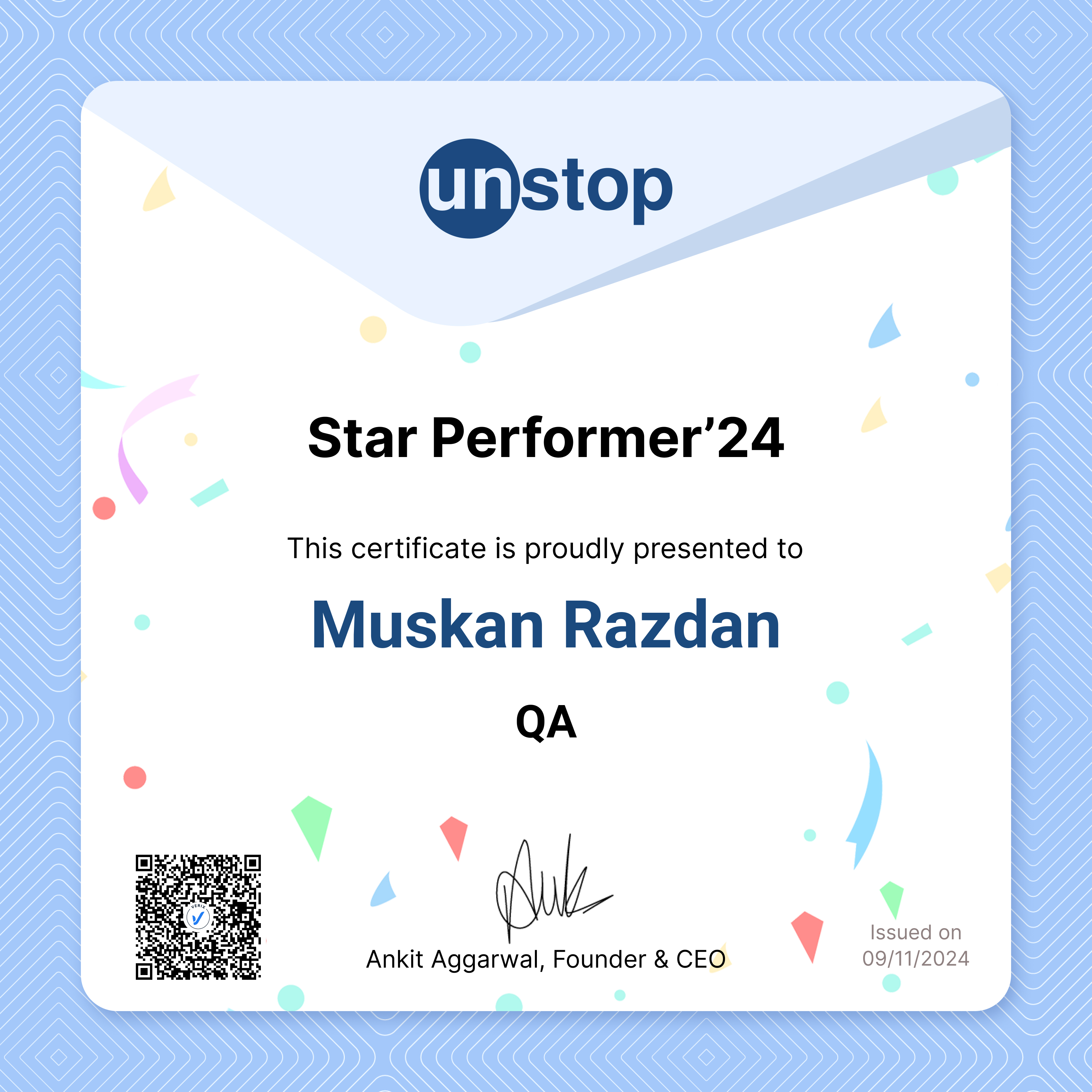 Star Performer'24: Muskan Razdan