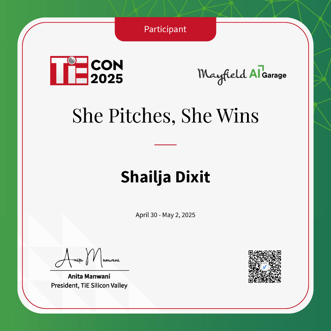 Participant- She Pitches, She Wins: Shailja Dixit