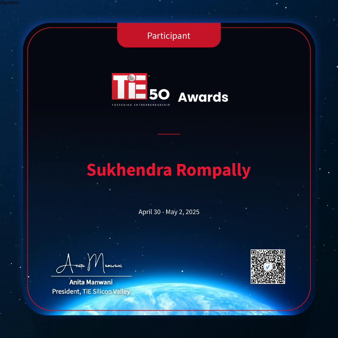 TiE50 2025 Participant: Sukhendra Rompally