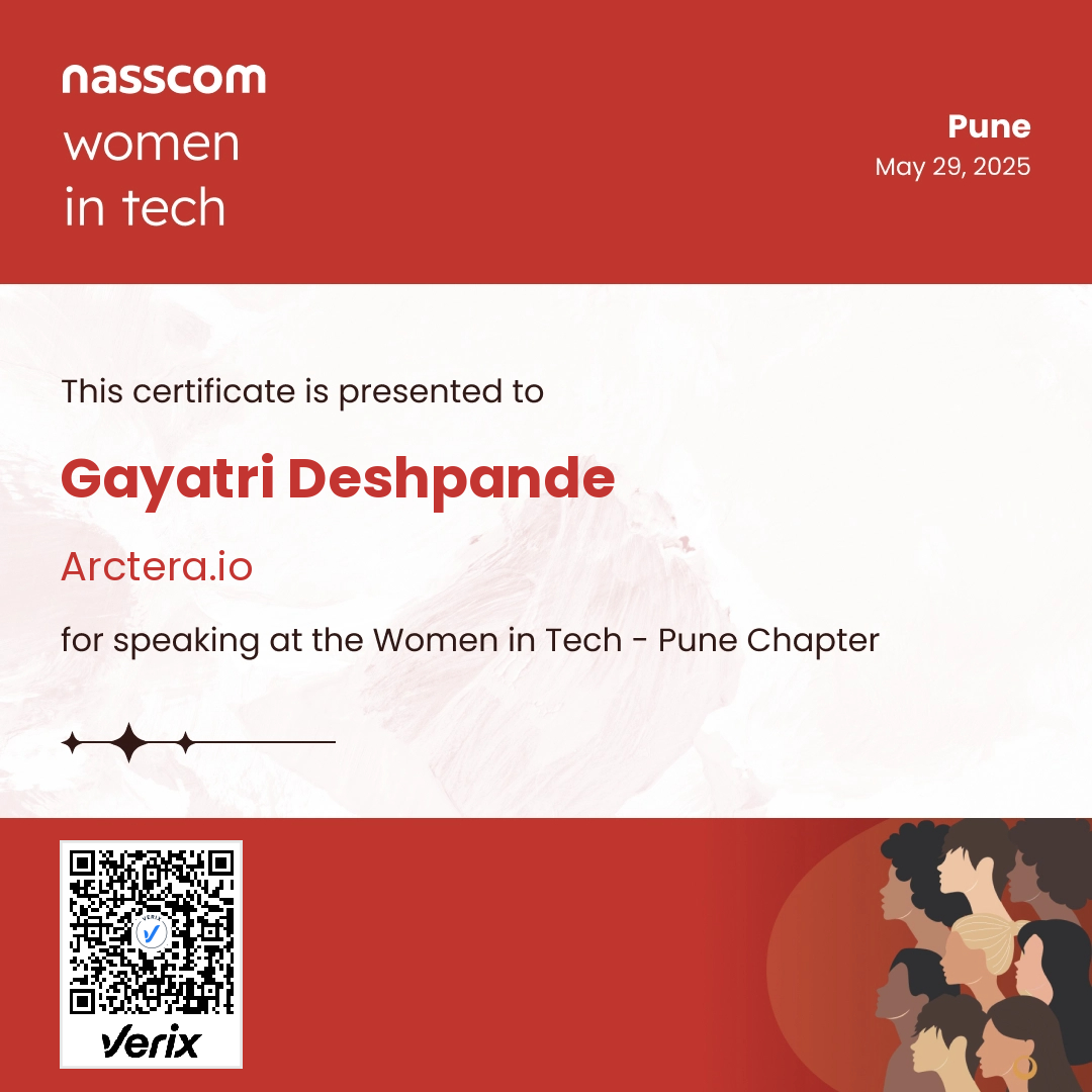 Women in Tech - Pune Chapter Speaker Certificate
