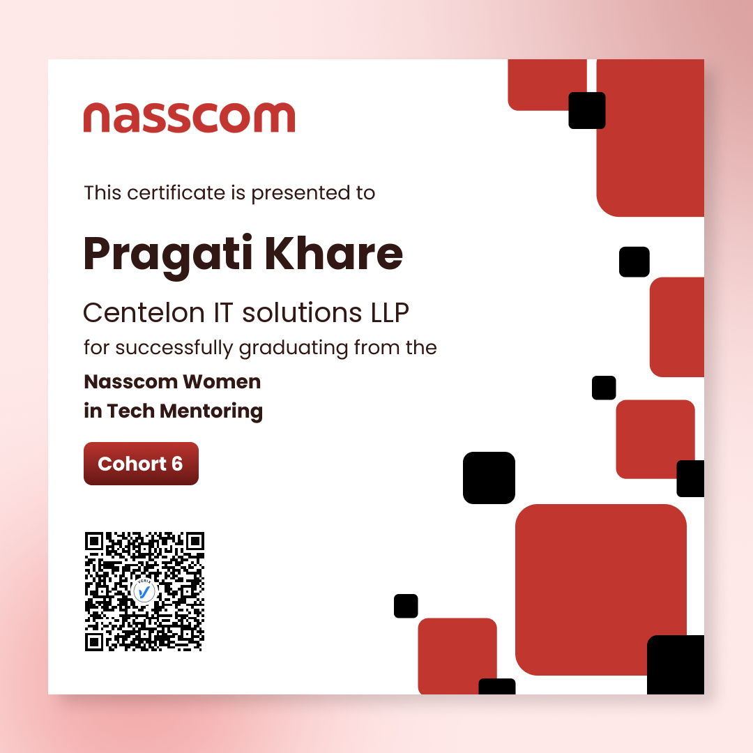 Nasscom Women in Tech Mentoring Program Cohort 6 (Mentee): Pragati Khare