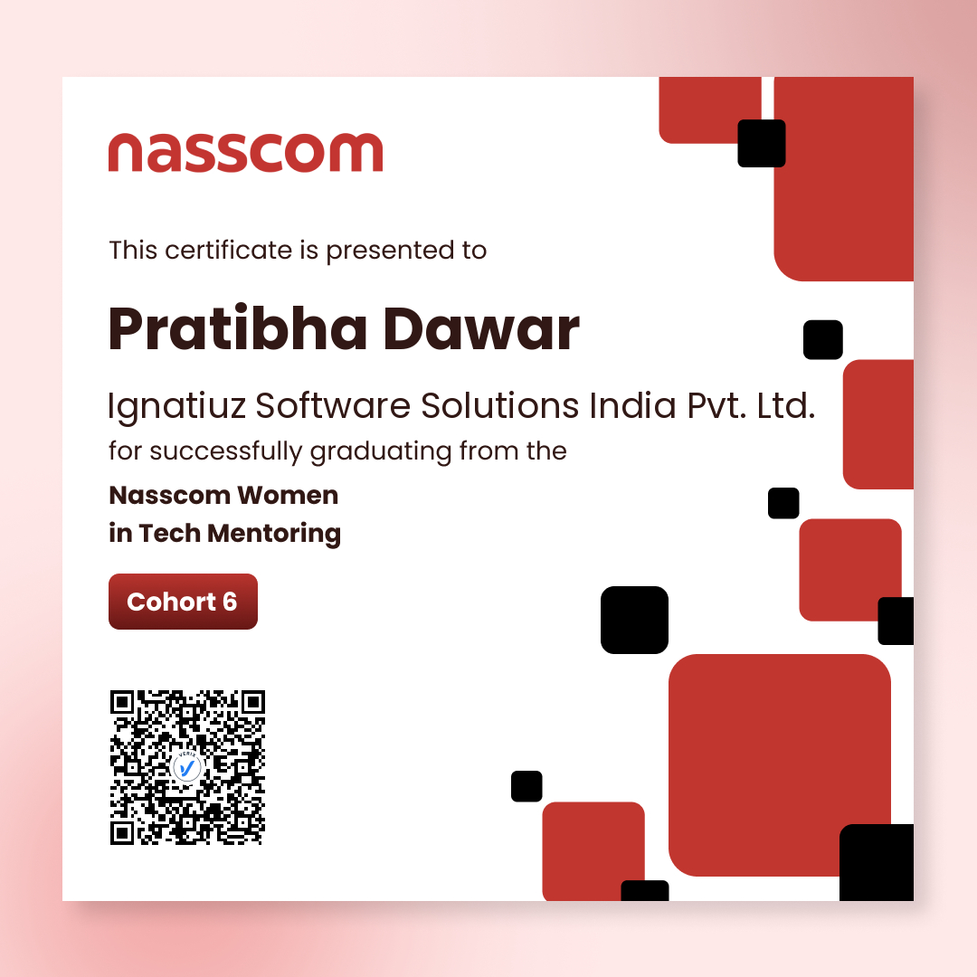 Nasscom Women in Tech Mentoring Program Cohort 6 (Mentee): Pratibha Dawar