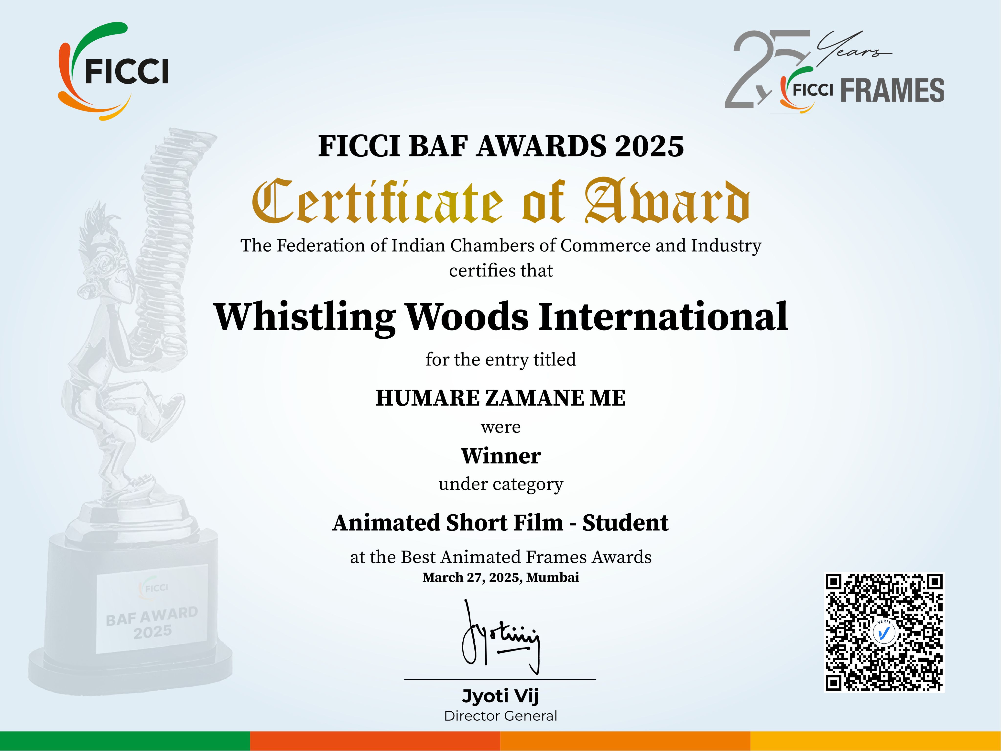 BAF Awards 2025: Animated Short Film - Student - Winner