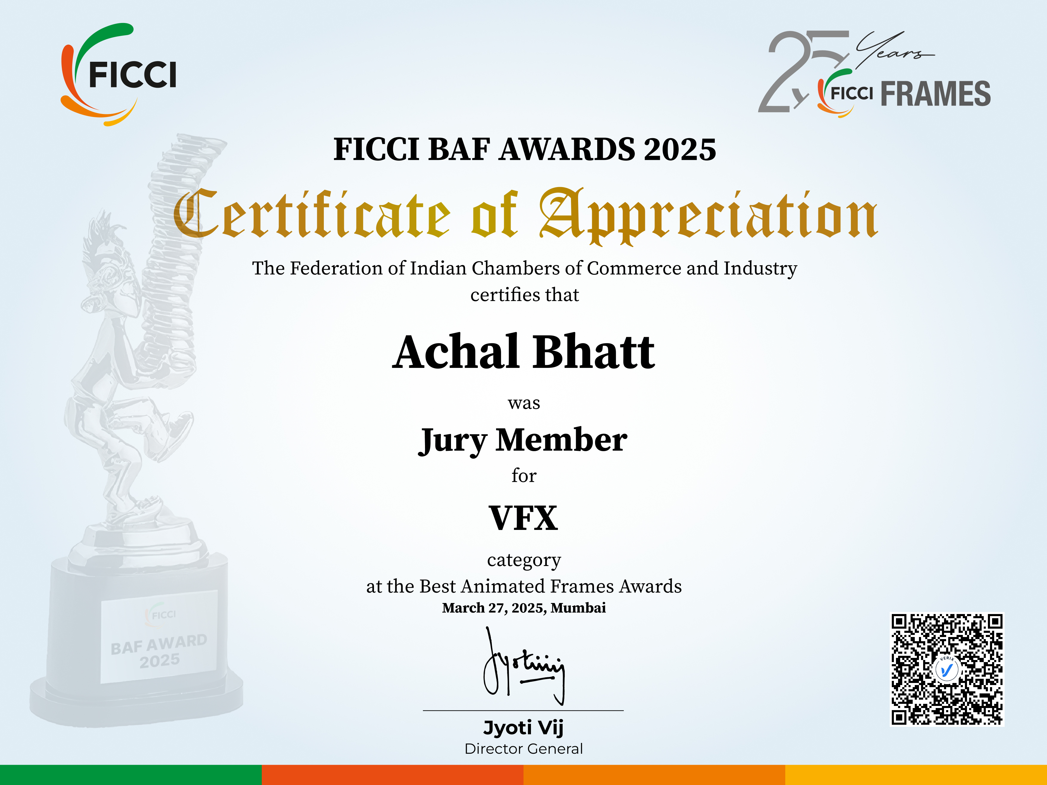 BAF Awards 2025 - Jury Member