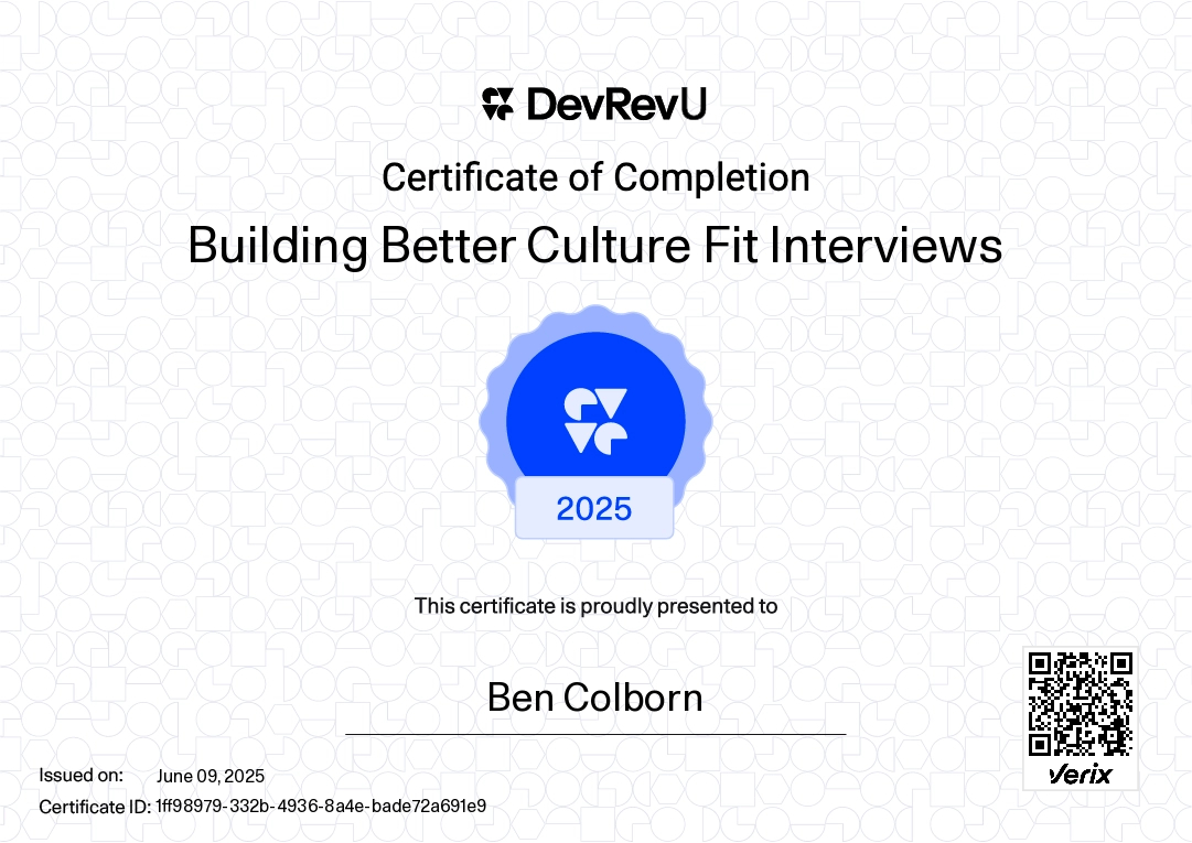 Building Better Culture Fit Interviews