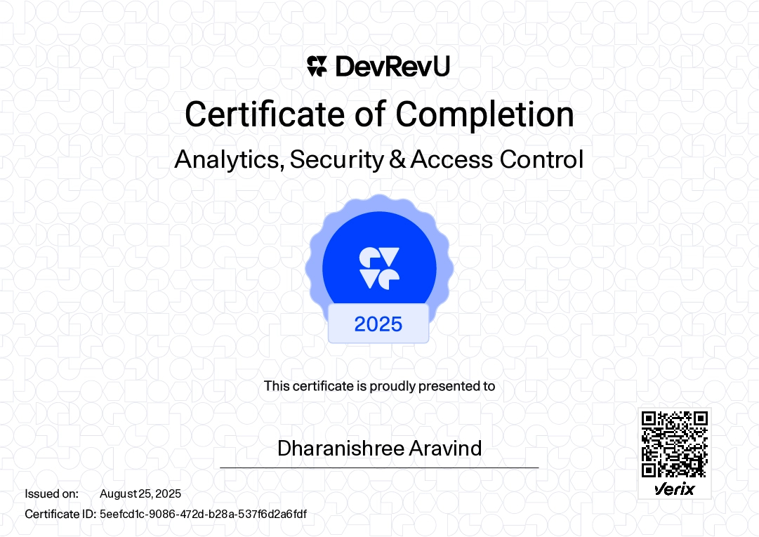 Analytics, Security & Access Control