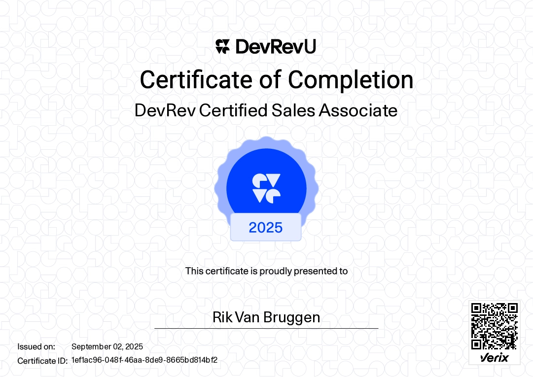 DevRev Certified Sales Associate