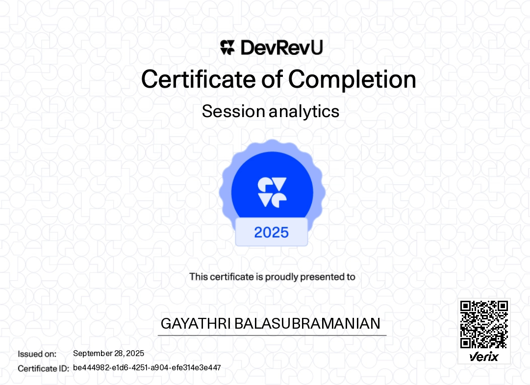 Session analytics